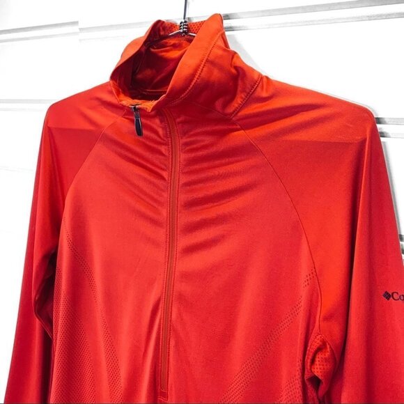 COLUMBIA TITANIUM QUARTER ZIP PULLOVER ORANGE LIGHT SWEATSHIRT WOMEN SIZ… - Picture 6 of 15